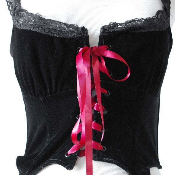Playboy Velvet Corset Top - Picture 2 of 5